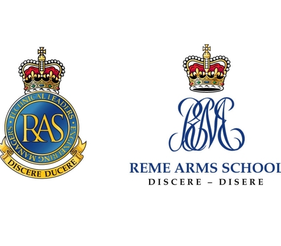 REME Arms School logo designs