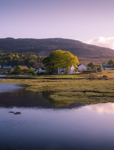 Sunset reflections, Portree, Isle of Skye, Scotland