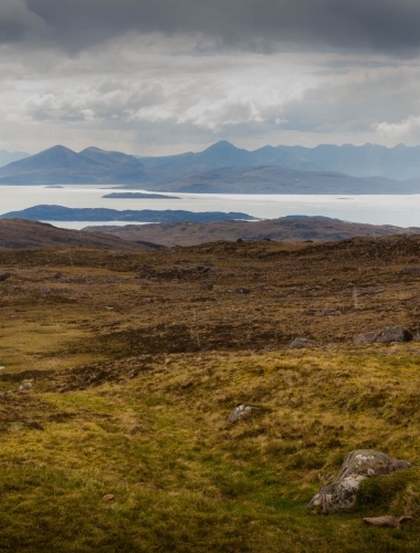 View from summit of Applecross road, Scotland