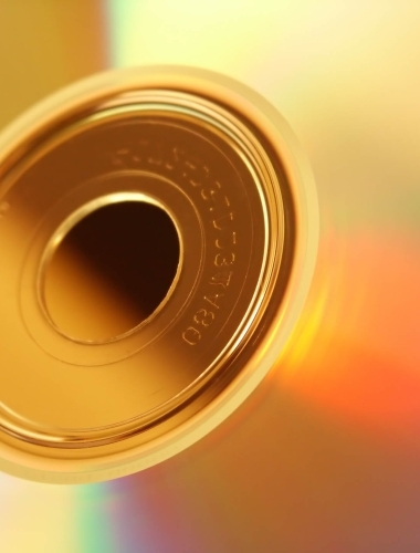 Close-up of Compact Disc (CD)